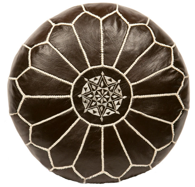 Marokkanischer Pouf braun