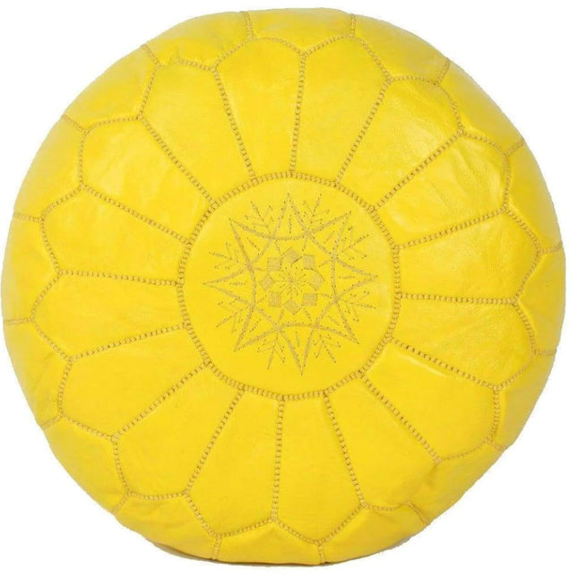 Marokkanischer Pouf Gelb
