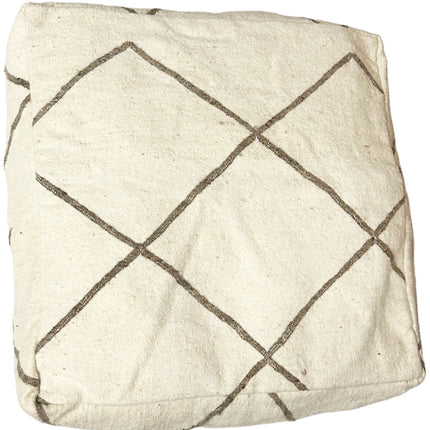 Marokkanischer Kelim Pouf quadratisch