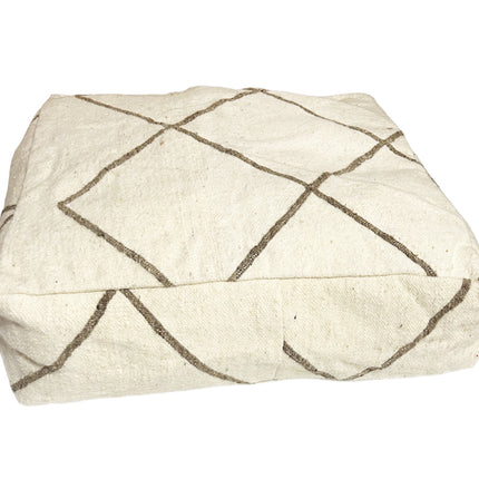 Marokkanischer Kelim Pouf quadratisch