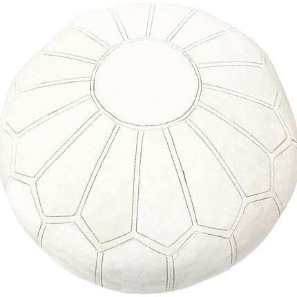 Marokkaanse Ronde poef van zachte fluwelen stof