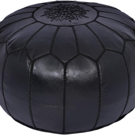 Schwarzer marokkanischer Pouf