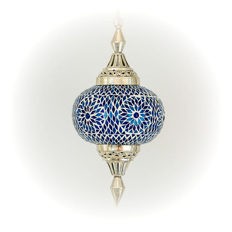 Pumpkin pendant lamp blue