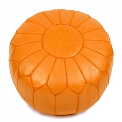 Marokkanischer Pouf Gelb Ø 50 cm