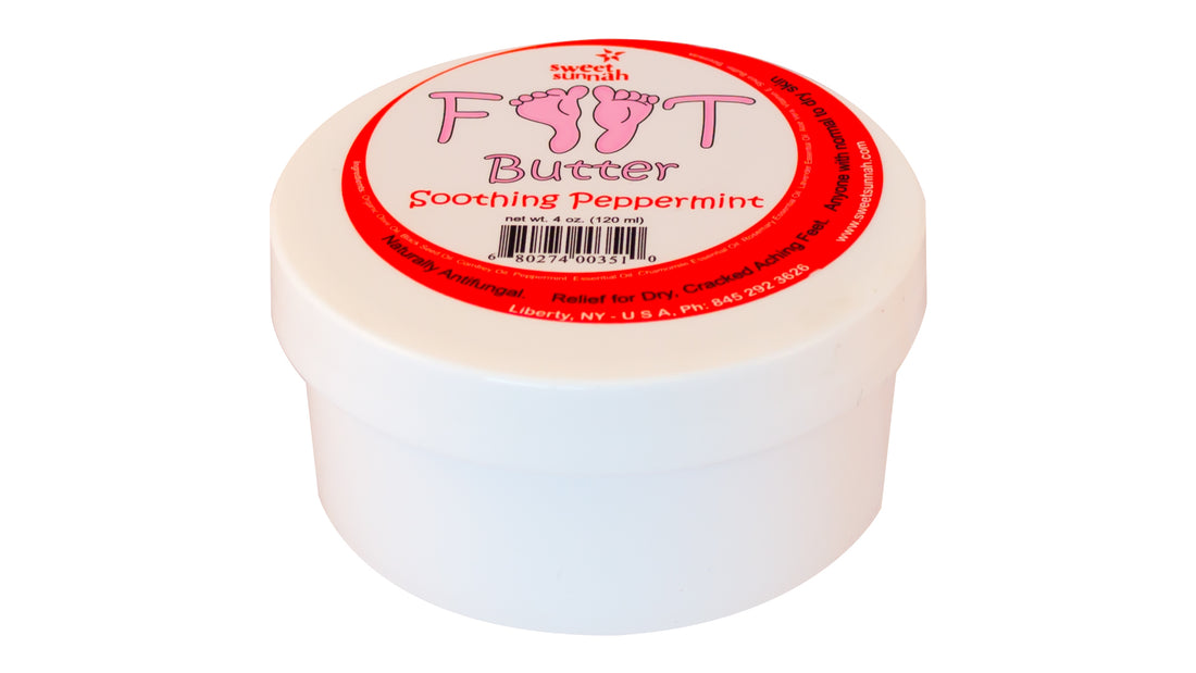 Crème pour les pieds à la menthe poivrée