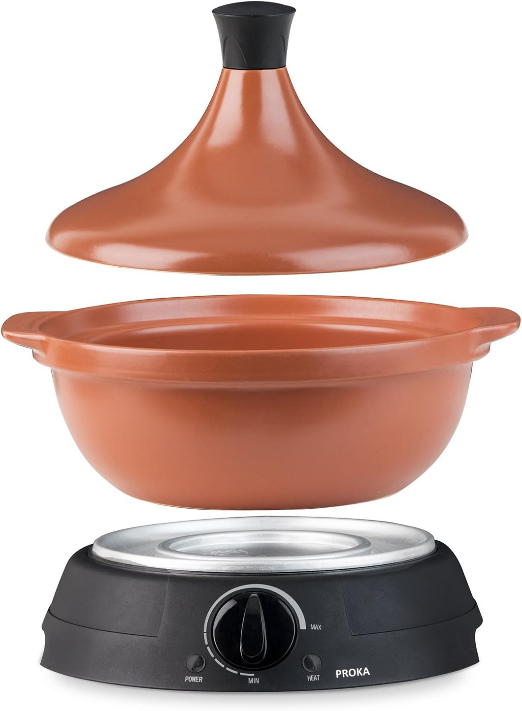 Elektrische tajine PROKA – keramische pot 2 liter, 300 W – foto 2