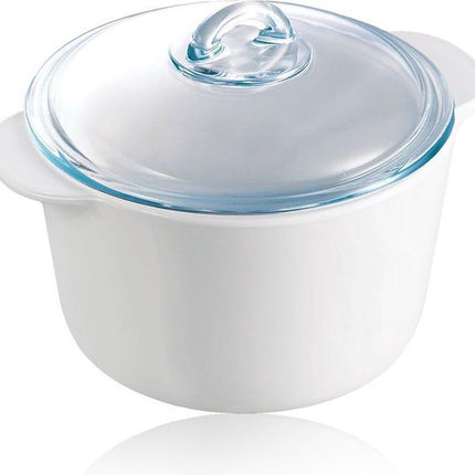 Pyrex Flame Kochtopf - Glaskeramik - Weiß - 18 x 18 x 9,6 cm - 1,1 l