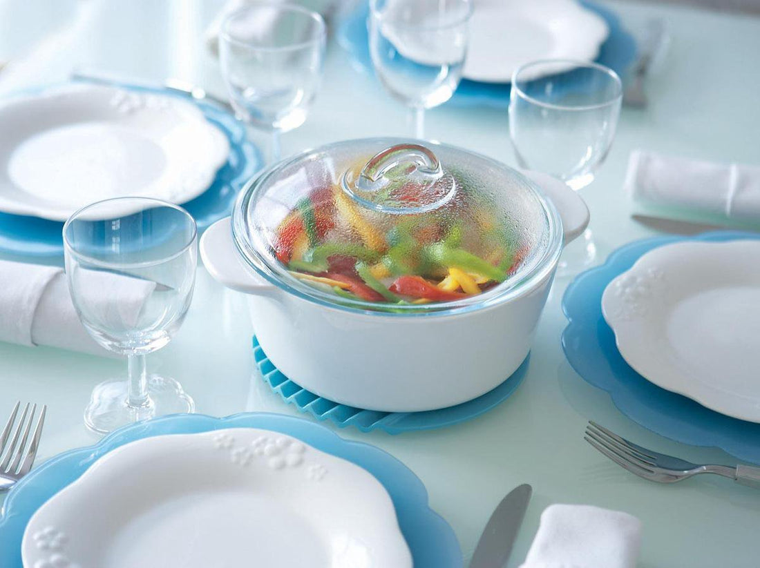 Pyrex Flame Casserole Dish - Glass-ceramic - White - 18 x 18 x 9.6 cm - 1.1 l