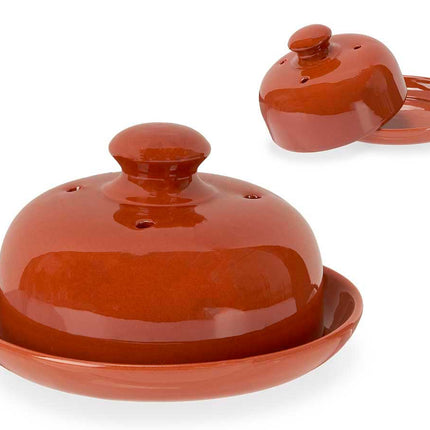 Traditionelle Keramik-Käseglocke -Butterdose- 19 cm