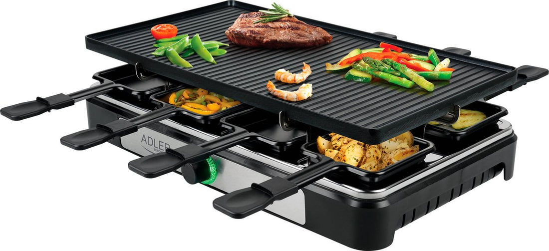 Gourmet - Raclette - Grill Électrique - pour 8 personnes