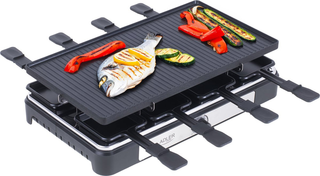 Gourmet - Raclette - Grill Électrique - pour 8 personnes
