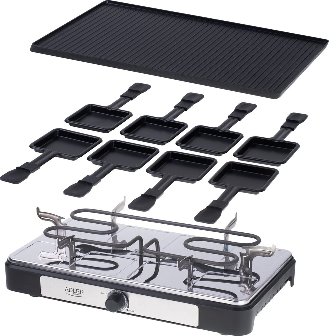 Gourmet - Raclette - Grill Électrique - pour 8 personnes