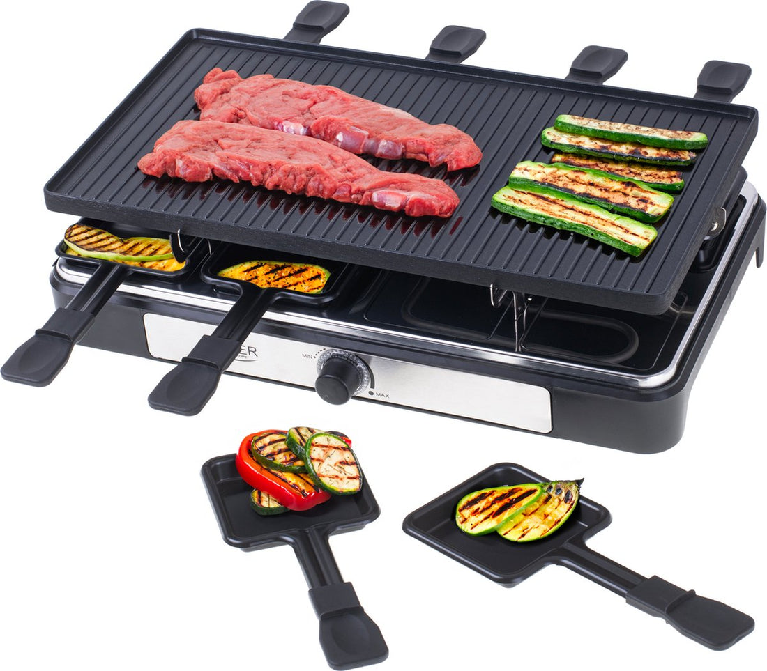 Gourmet - Raclette - Grill Électrique - pour 8 personnes