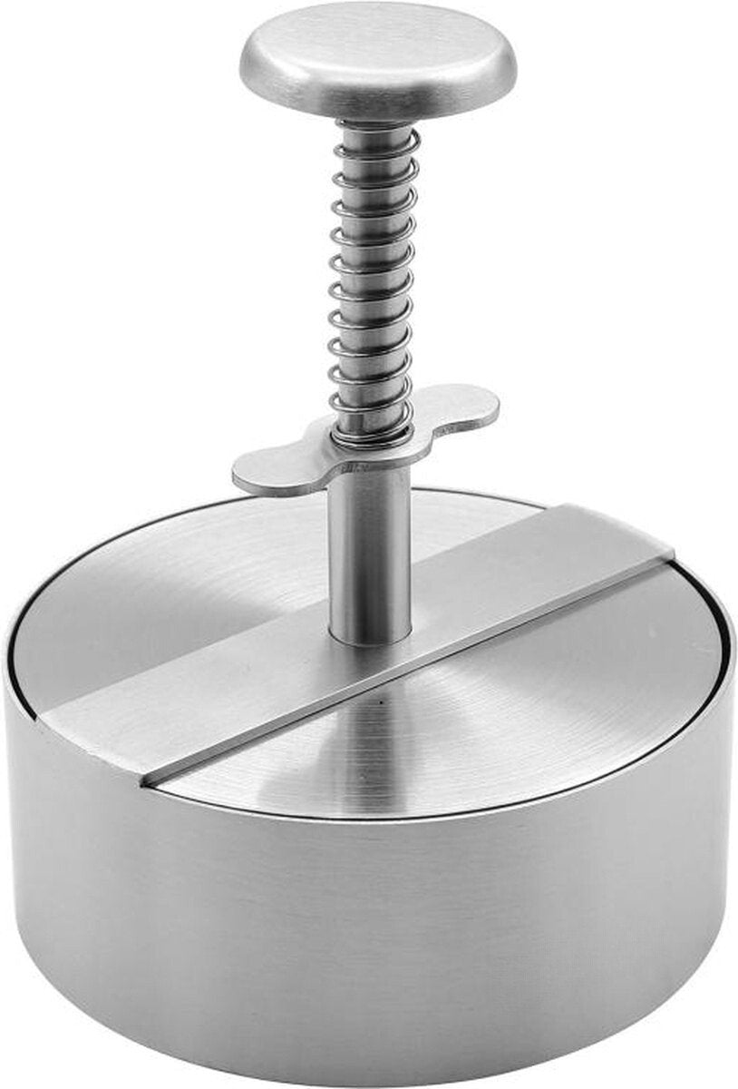Kinghoff hamburgerpers van RVS – regelbare burgervormer, Ø 11,4 cm