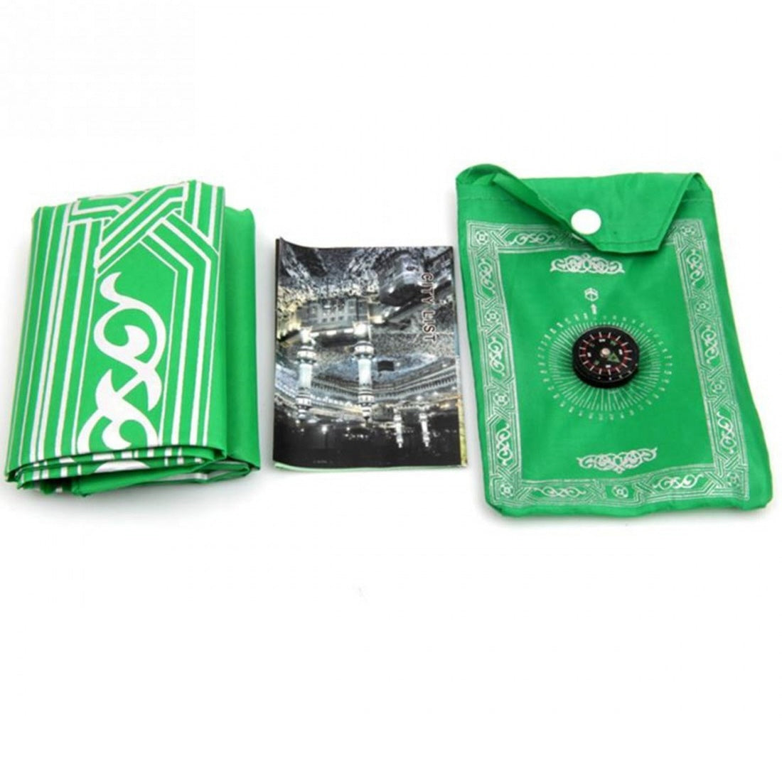 Travel prayer mat incl. compass - Light green