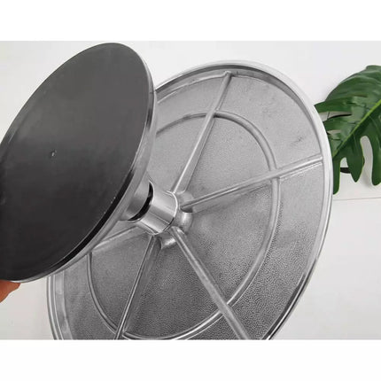 Luxe Taartplateau – Draaibaar Taartplateau - Cake Stand – Ø30 cm – Geborsteld RVS