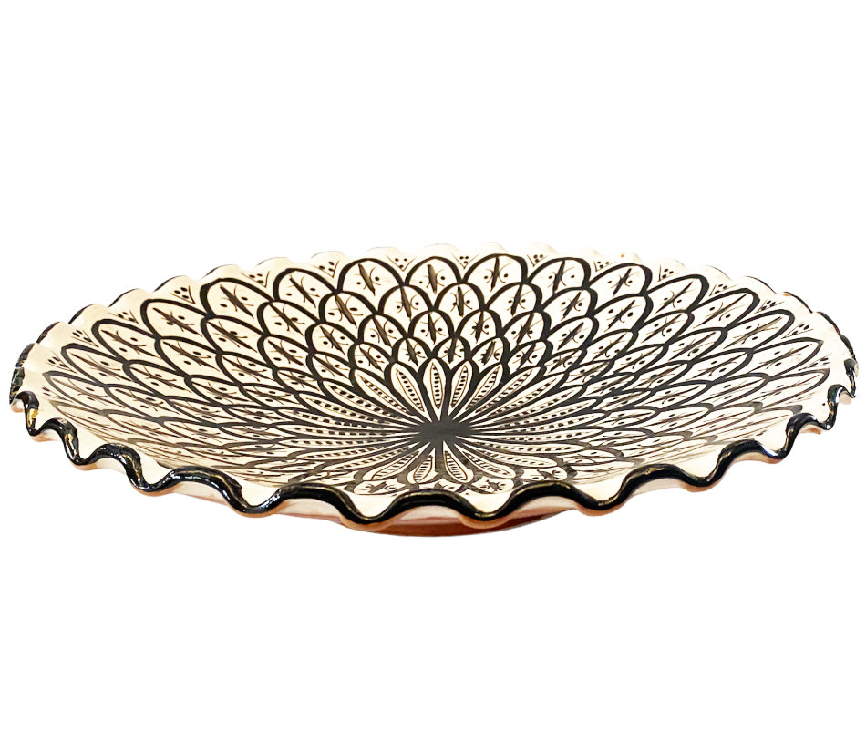 Ribbed earthenware bowl Ø35