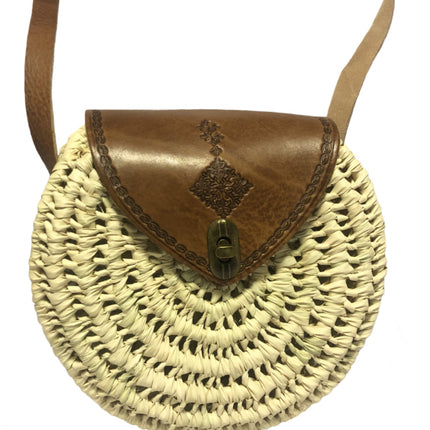 Raffia Umhängetasche