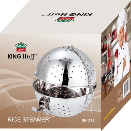 Kinghoff - Reiskocherball-Infuser - Stahl