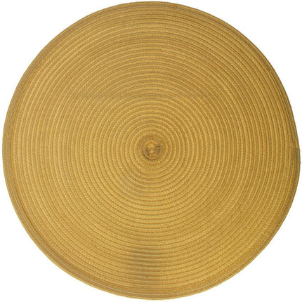 Ronde placemat - gevlochten kunststof - 38 cm - Onderleggers