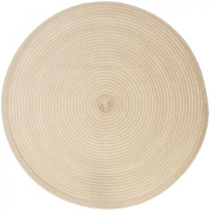 Ronde placemat - gevlochten kunststof - 38 cm - Onderleggers