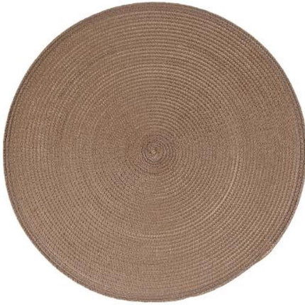 Ronde placemat - gevlochten kunststof - 38 cm - Onderleggers