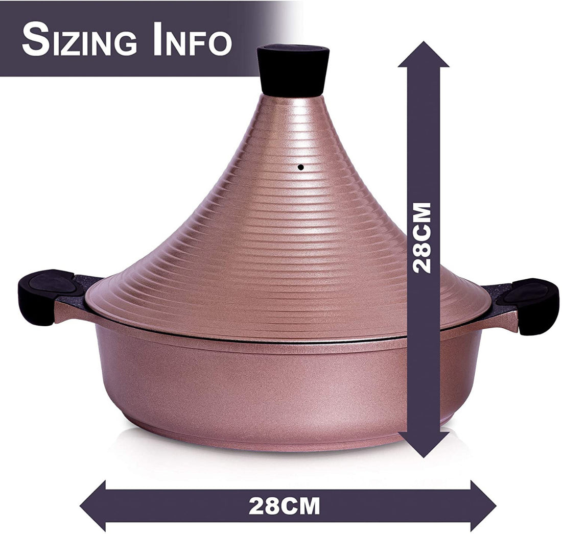 Aluminium tajine Agadir – antiaanbaklaag, ook voor inductie, Ø 29 cm – foto 5