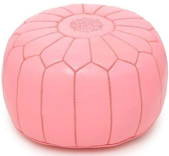 Marokkanischer Rosa Pouf
