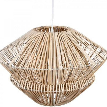 Rattan-Hängelampe – Ø45 cm x H30 cm – Natur