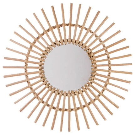 Runder Rattan-Spiegel – Ø 58 cm