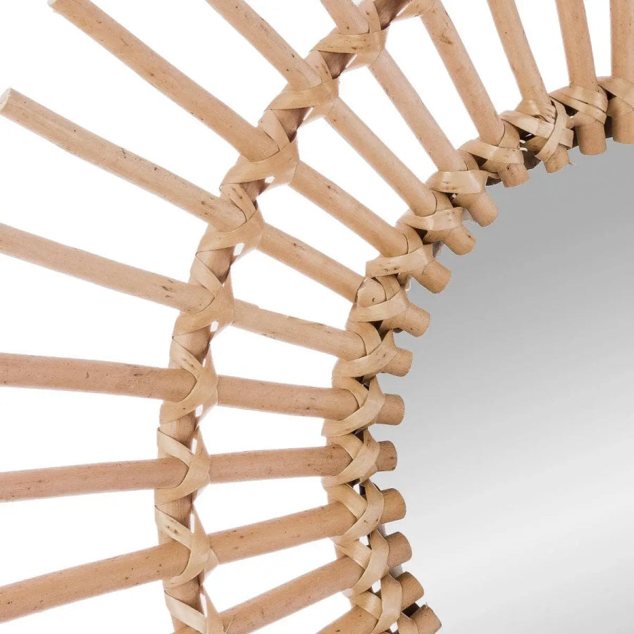 Miroir Rond en Rotin - Ø 58 cm