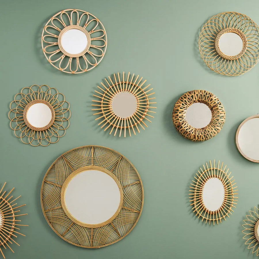 Miroir Rond en Rotin - Ø 58 cm
