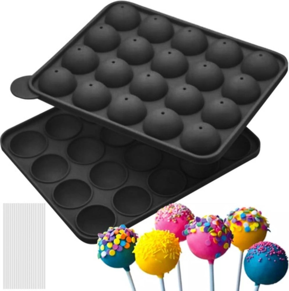 Moule en silicone pour biscuits - 20 cavités