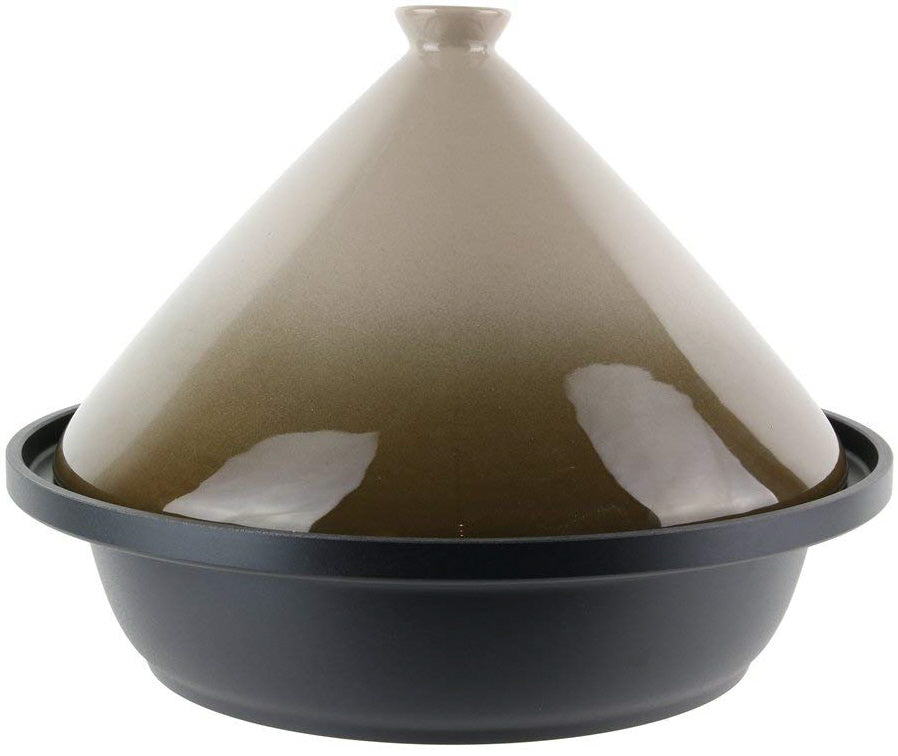 Tajine Ø 30 cm voor inductie en alle kookplaten – aluminium en aardewerk – foto 2