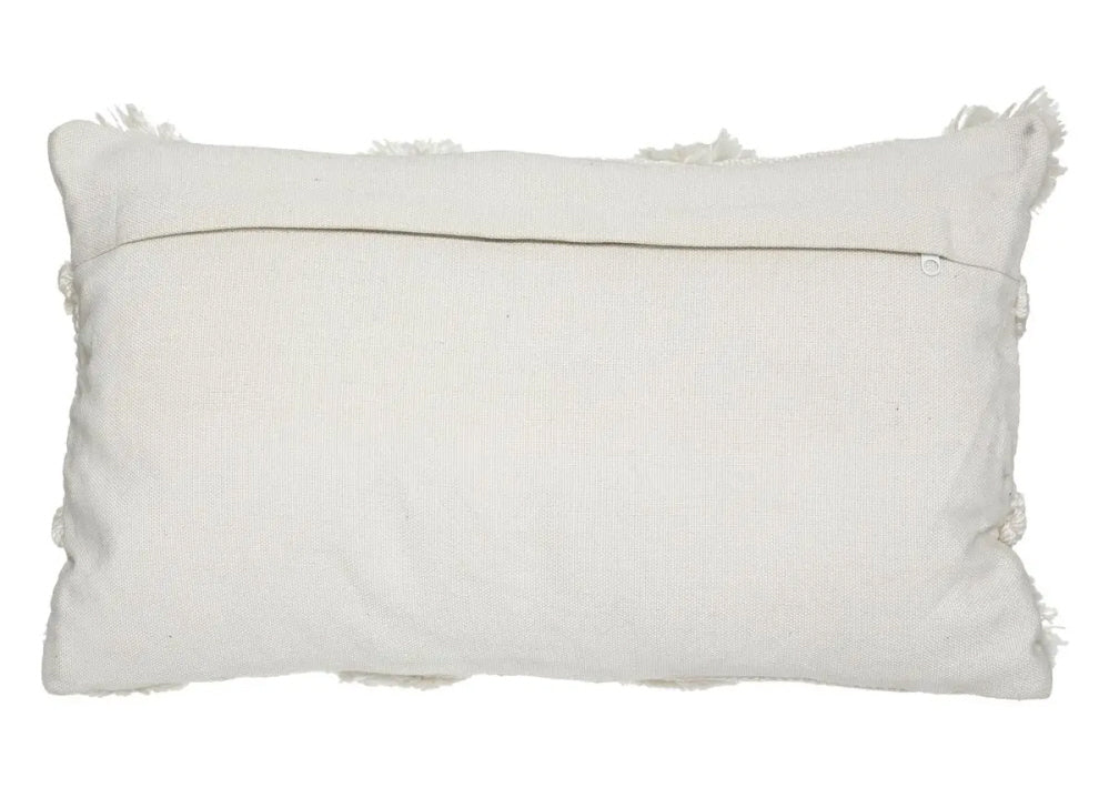 Decorative cushion ivory & grey - Recycled