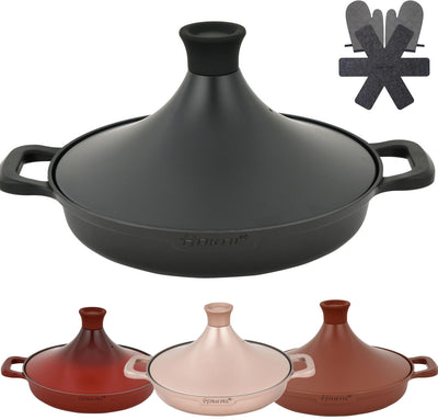 Saffron tajine pan met antiaanbaklaag – ook voor inductie en de oven