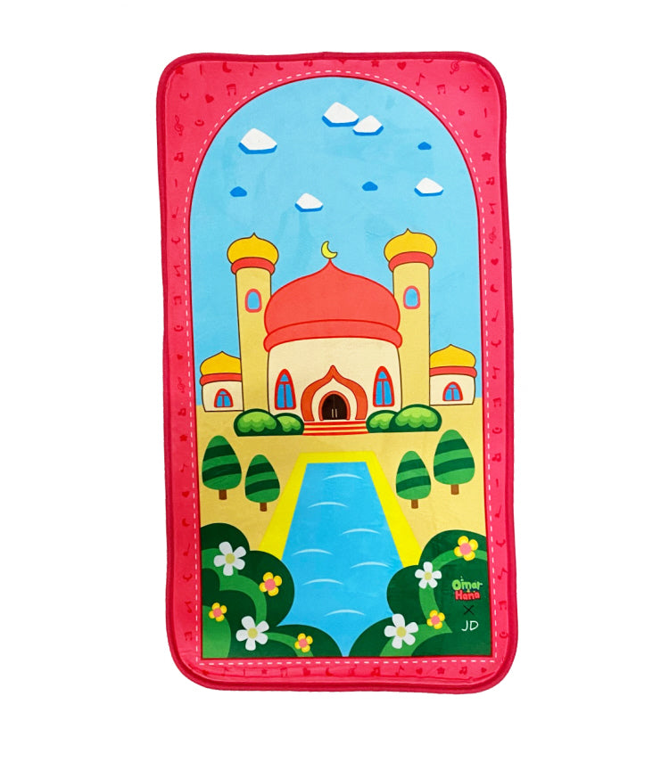 Tapis de prière de luxe pour enfants filles