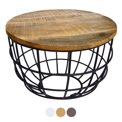 Couchtisch Rund | ø 55 cm | Industriell - Metall