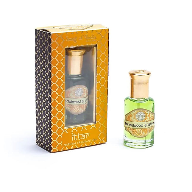Sandelholz & Vetiver Ayurveda Duftöl – 100% Naturreines Aromaöl – 10ml – Beruhigend und Erdend