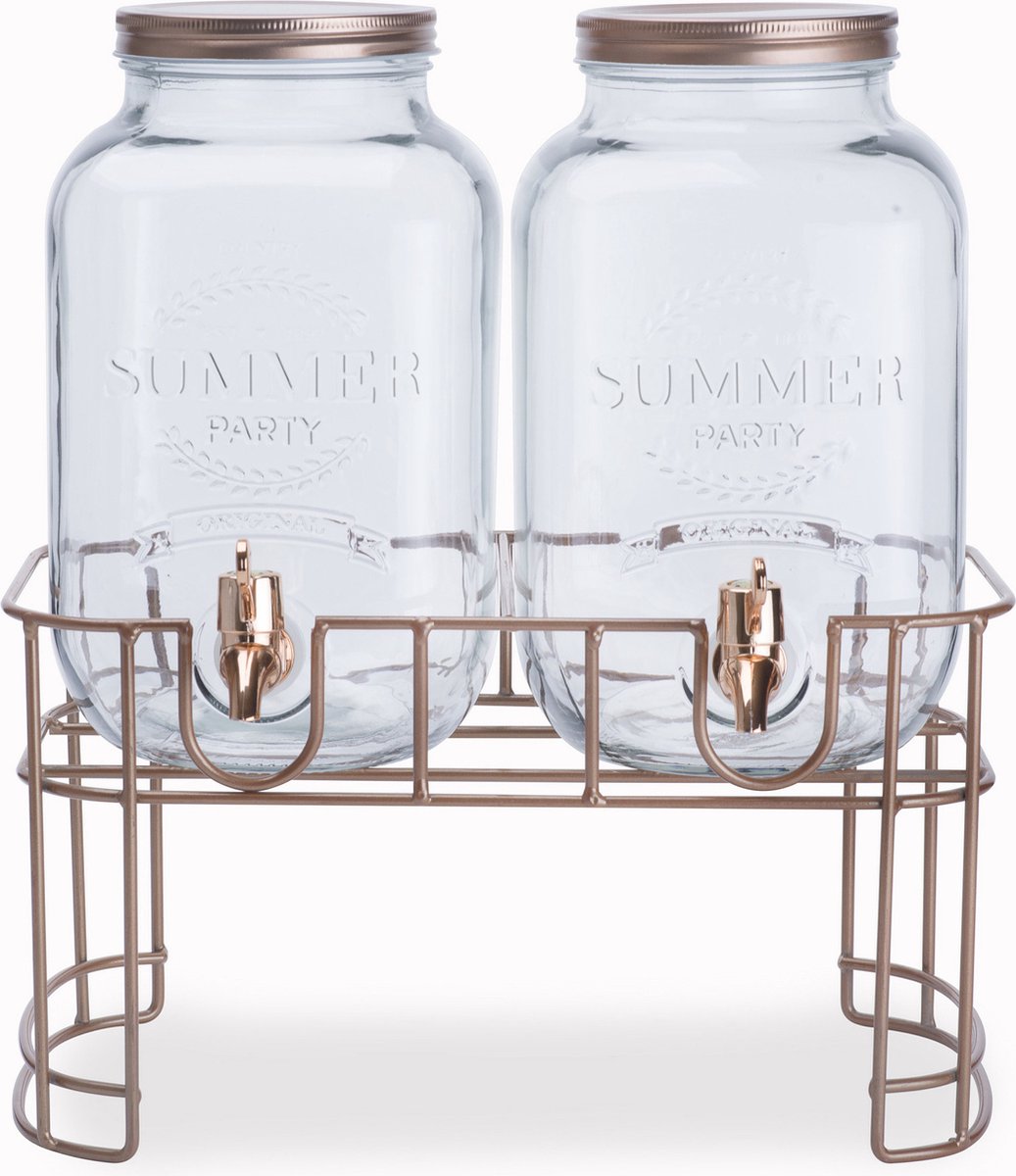 Cosy&Trendy Distributeur de jus sur pied - 2x 3,5 litres