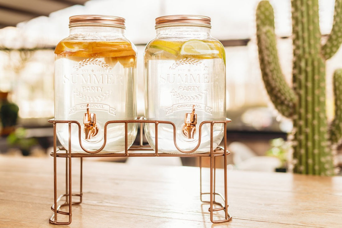 Cosy&Trendy Distributeur de jus sur pied - 2x 3,5 litres