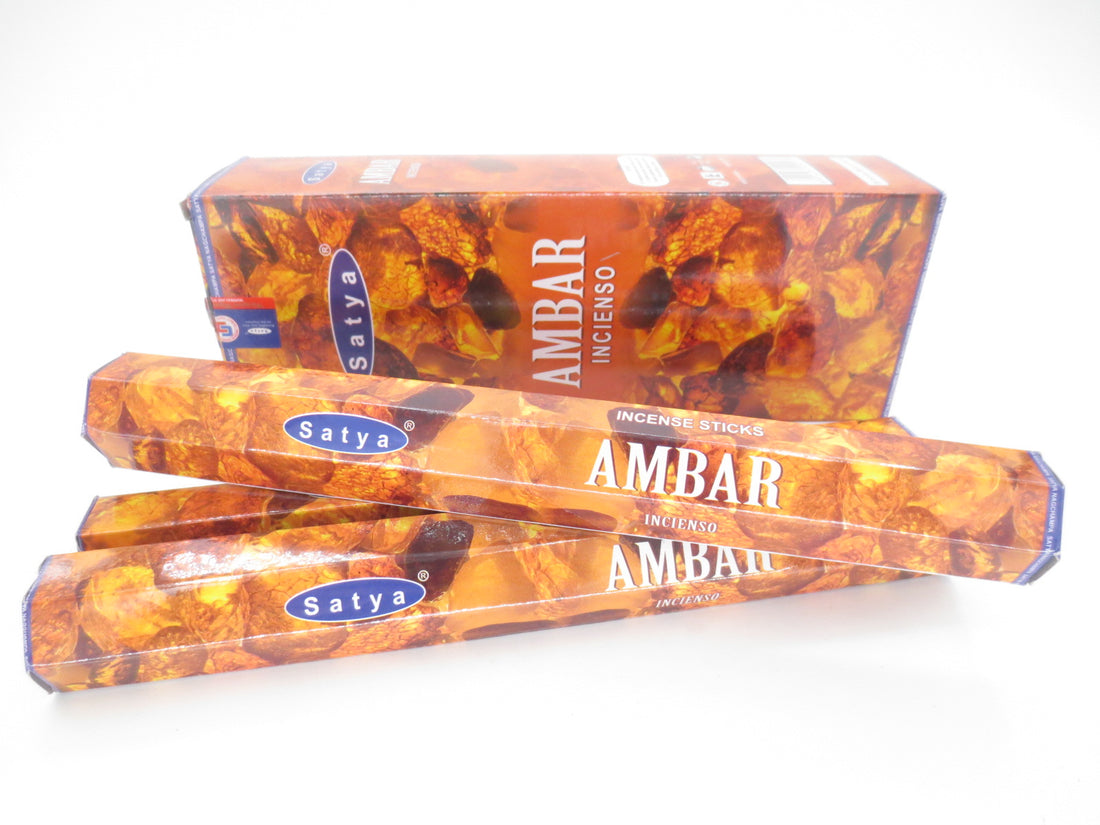 Bâtons d'encens SATYA Amber HEXA