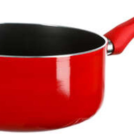 Stieltopf - Kasserolle - Induktion - Aluminium - Rot/Schwarz - D20 cm