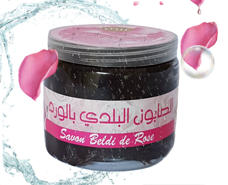 Savon noir marocain à l'huile de rose