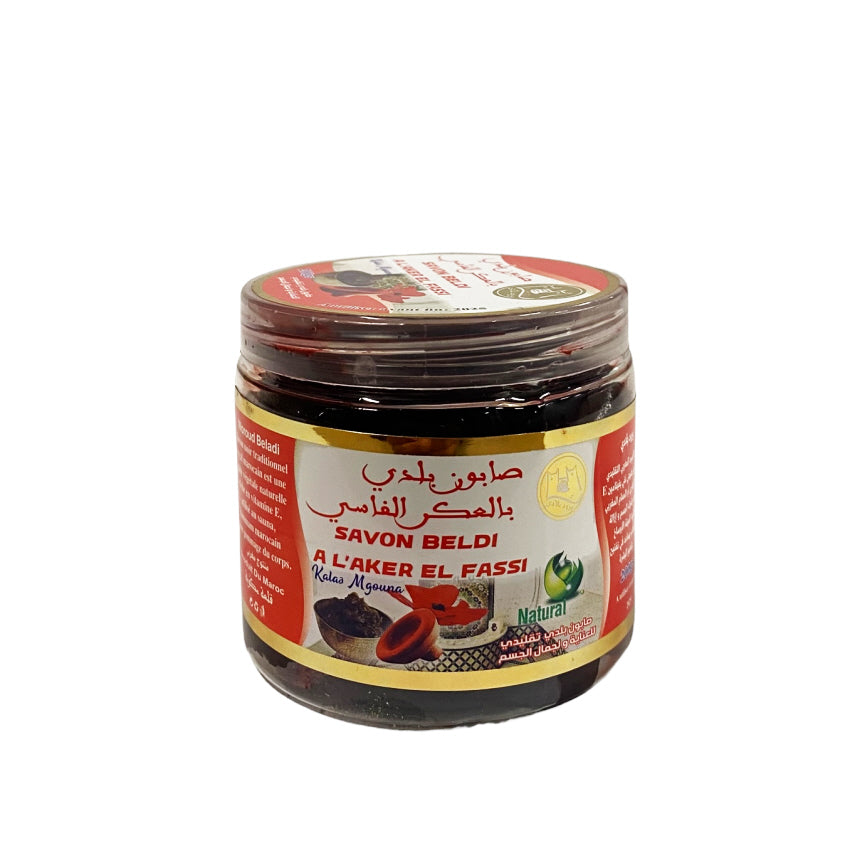 Black soap - Savon Beldi Noir A with aker fassi