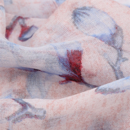 Flower print sjaal