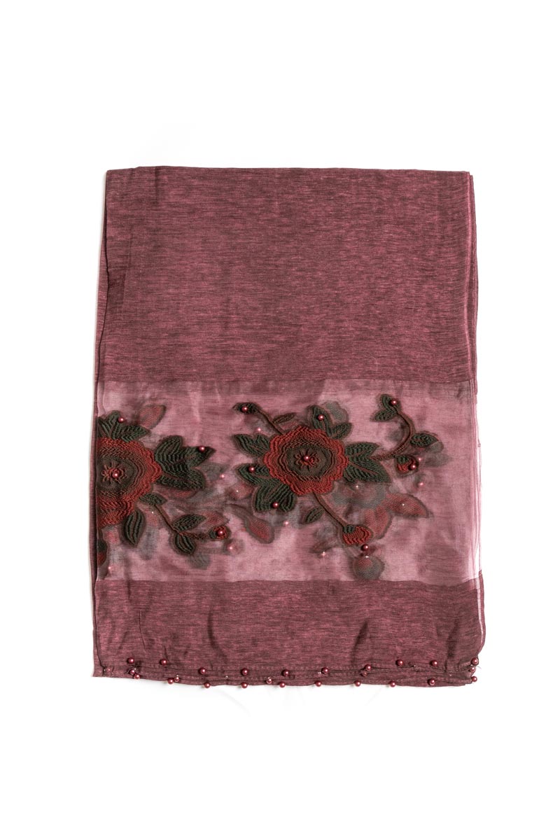 Cotton viscose scarf