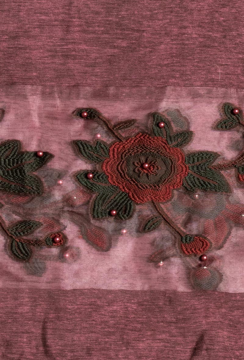 Cotton viscose scarf