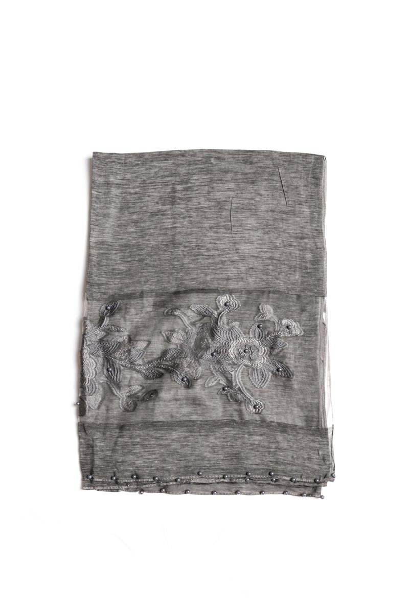 Cotton viscose scarf
