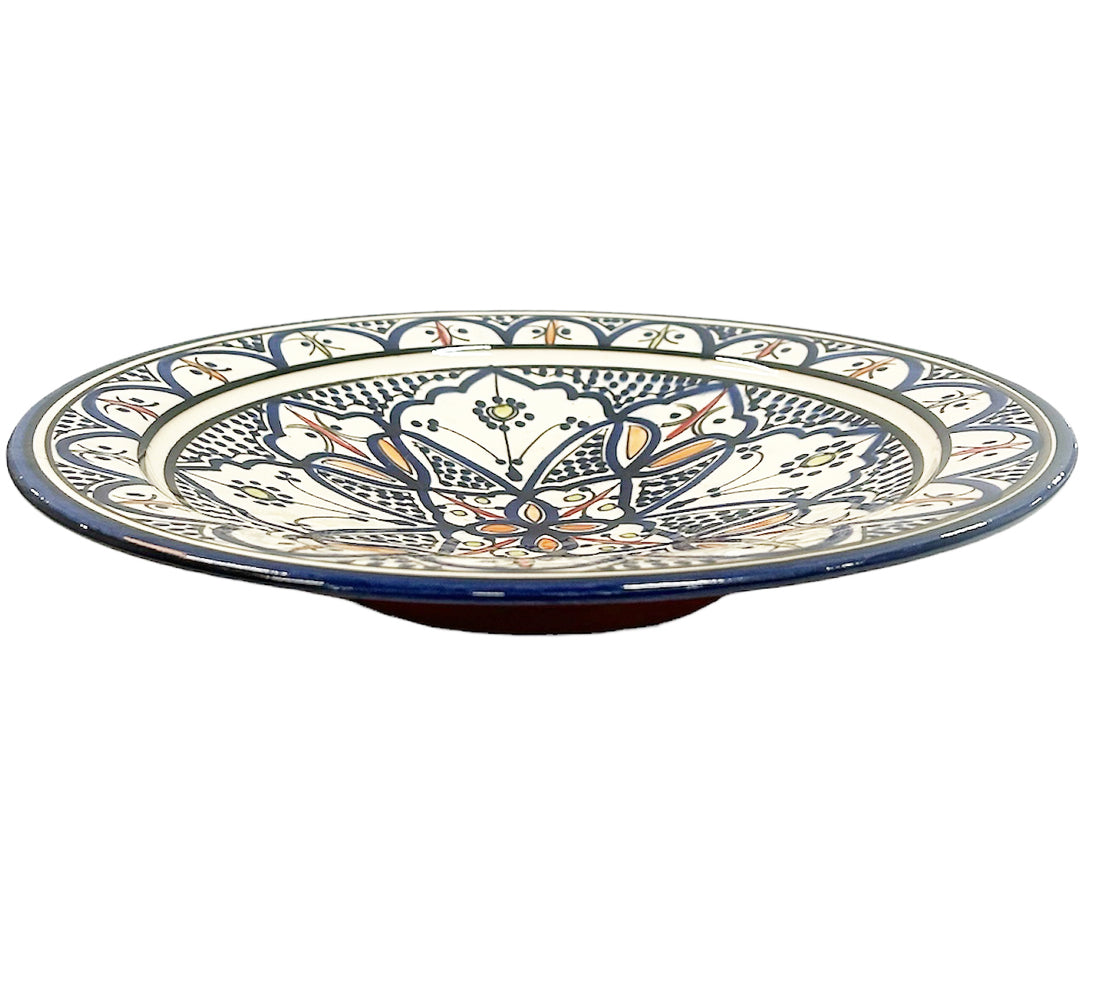 Plat en faïence marocain 35 cm